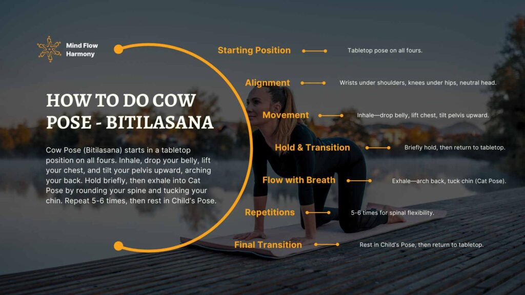 How to do Cow pose - Bitilasana