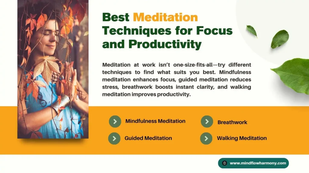 Best Meditation Techniques for Focus and Productivity